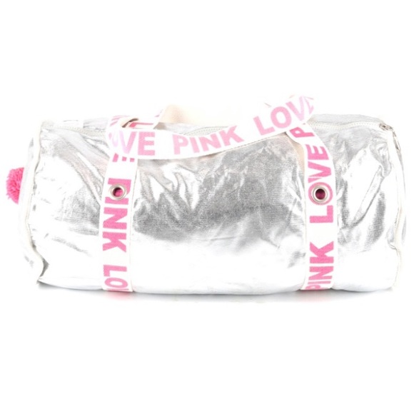 VSPink Silver bag/ duffel - Picture 4 of 9